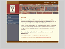 Tablet Screenshot of allaboutmasonry.net